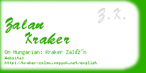 zalan kraker business card